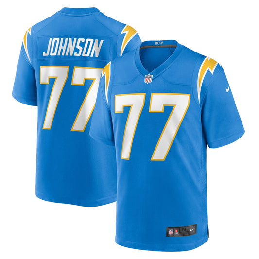 Zion Johnson Los Angeles Chargers Nike Player Game Jersey &#8211; Powder Blue